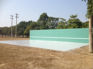 網球練習場竣工照片