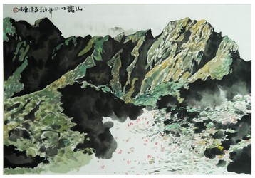 「玉山藝起來」藝術創作品展-莊連東-山舞