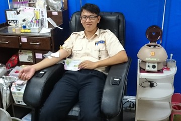 替代役男熱心捐血