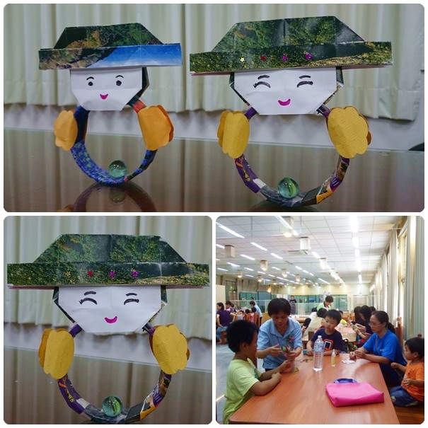 高雄都會公園親子美勞-「搖搖摺紙娃娃」創作教學 1050612-親子美勞-搖搖摺紙娃娃創作