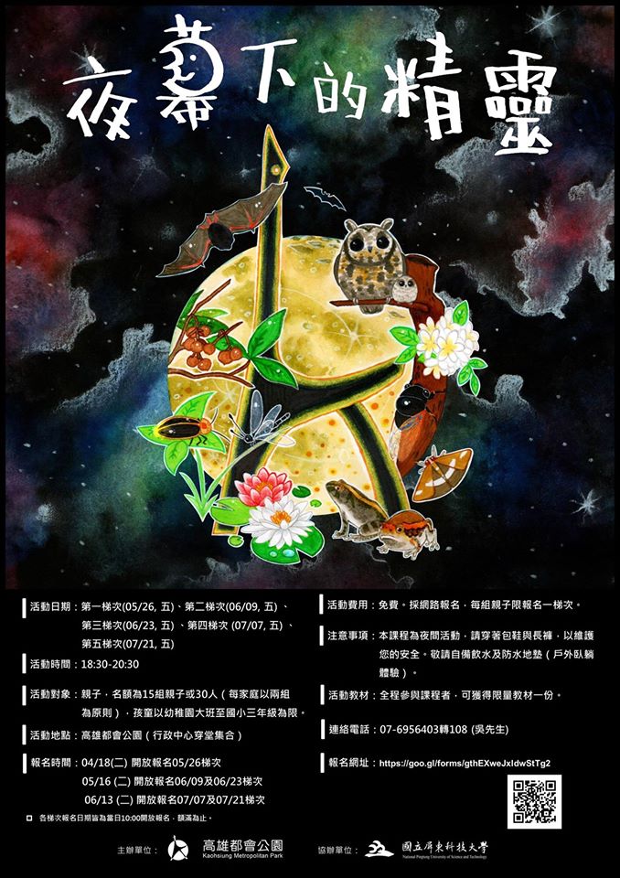 106年度夜幕下的精靈活動海報